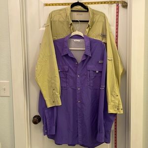 2- Columbia long sleeve PFG shirts